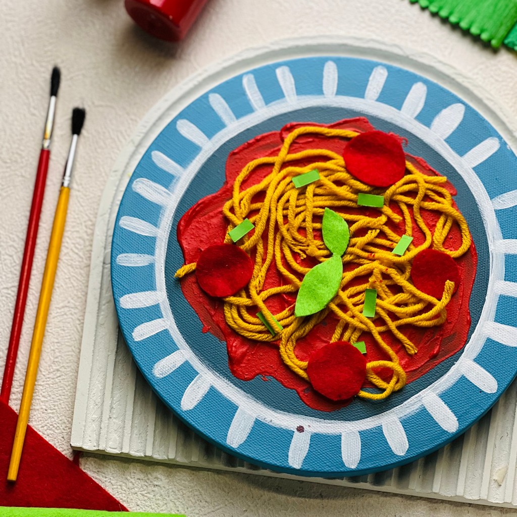 KIDS ART CAMP - CREATE YOUR OWN SPAGHETTI PLATE (Saturday 28 December 2024 - 10.00 AM)